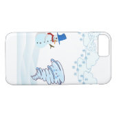 かわいい冬の雪だるまと風 Case-Mate iPhoneケース (裏面(横))