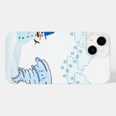かわいい冬の雪だるまと風 Case-Mate iPhoneケース (裏面 (横))