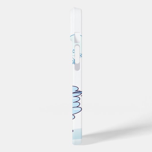 かわいい冬の雪だるまと風 Case-Mate iPhoneケース (裏面 / 左)