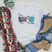 かわいい冬の雪だるまTシャツ Tシャツ