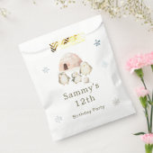 かわいい冬ペンギン誕生日パーティー フェイバーバッグ (封をした状態)