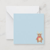 かわいい冬動物 ノートカード (裏面)