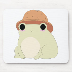 かわいい冷たいカエルのプレゼント マウスパッド