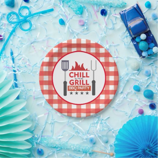 かわいい冷やしとグリルパーティーbbq ペーパープレート (パーティー)