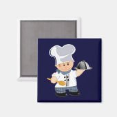 かわいい冷蔵庫用マグネットとシェフ マグネット (正面/裏面)