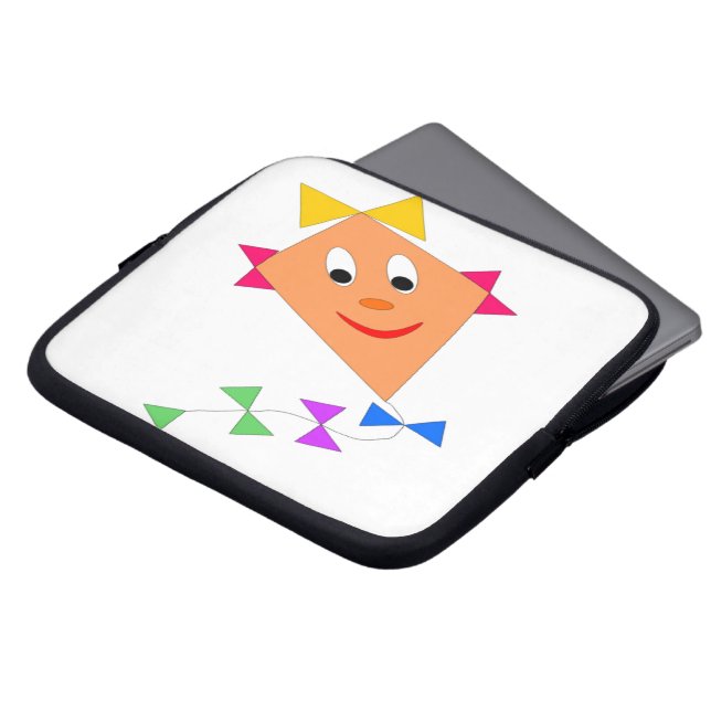 かわいい凧 ラップトップスリーブ (正面上部)