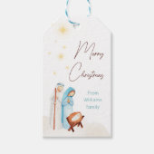 かわいい出生シーンのギフトラベル ギフトタグ (正面)