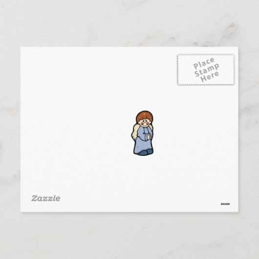 かわいい出生シーンクリスマスカード シーズンポストカード (裏面)