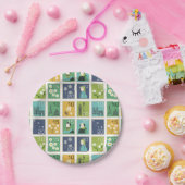 かわいい切手紙プレート ペーパープレート (パーティー)