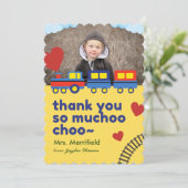 かわいい列車のサンキューカード シーズンカード (スタンド正面)