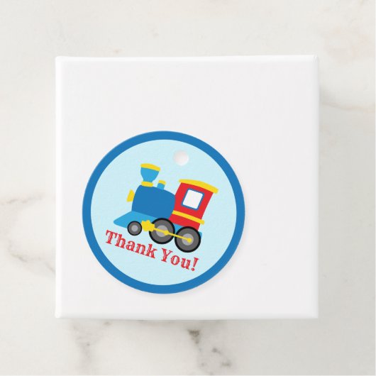 かわいい列車の誕生日メッセージカード フェイバータグ (インサイチュ)