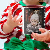 かわいい初めてのクリスマスキッズスノーフレークのクリスマス マグカップ