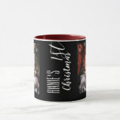 かわいい初めてのクリスマスキッズスノーフレークのクリスマス マグカップ (中央)