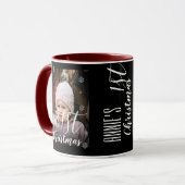 かわいい初めてのクリスマスキッズスノーフレークのクリスマス マグカップ (正面左)