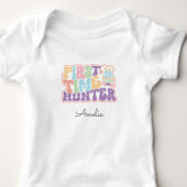 かわいい初めてのハンターイースターエッグ狩り ベビーボディスーツ