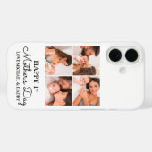 かわいい初めての母の日モダンフォトコラージュ Case-Mate iPhoneケース (裏面 (横))