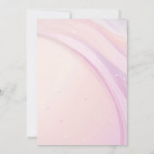 かわいい初めての1歳のカラフルな蝶 招待状 (裏面)