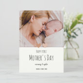 かわいい初母の日パーソナライズド シーズンカード (スタンド正面)