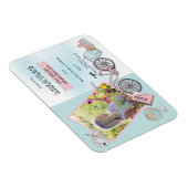 かわいい初等写真桃色の卒業磁石 マグネット (右側)