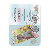 かわいい初等写真桃色の卒業磁石 マグネット (縦)