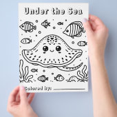 かわいい刺し光線|過去記事 | キッズカラーリングページ チラシ (手)