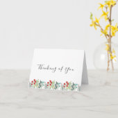 かわいい刺繍の考えるワイルドフラワーズオブユー カード (黄色い花)