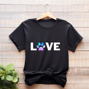 かわいい前柄の犬の愛Tシャツ Tシャツ