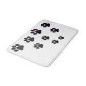 かわいい前絵のある白い浴場 バスマット (アングル)