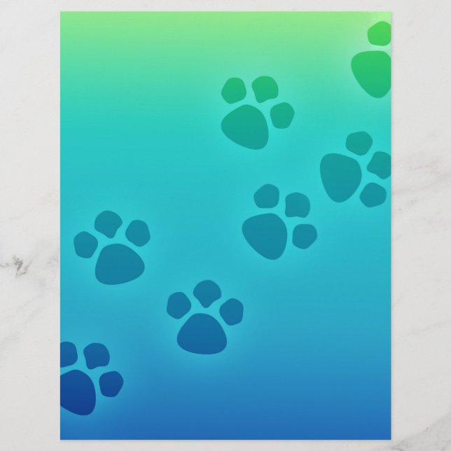 かわいい前足プリント動物のトラック (正面)