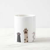 かわいい前足 コーヒーマグカップ (中央)