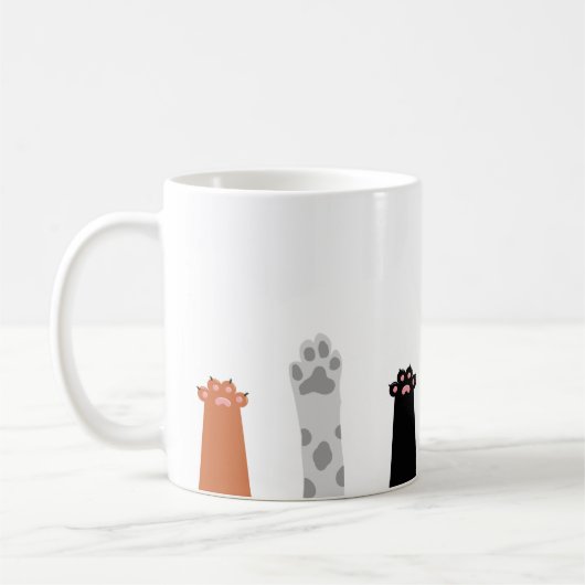 かわいい前足 コーヒーマグカップ (左)