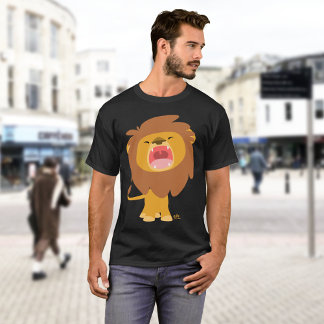 かわいい力強いライオンの漫画Tシャツ Tシャツ