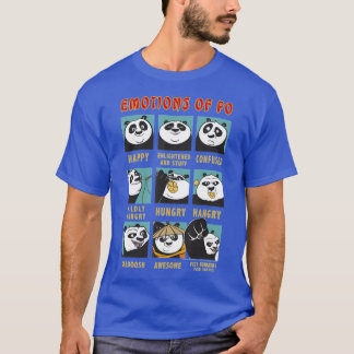 かわいい功夫熊猫ポーの表情グリッド ポートレート ギフト Tシャツ