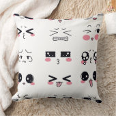 かわいい加面地 クッション (ブランケット)