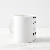 かわいい加面地 コーヒーマグカップ (正面左)