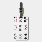 かわいい加面地 ラゲッジタグ (正面縦)