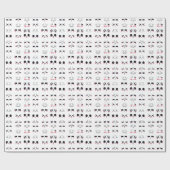 かわいい加面地 ラッピングペーパー (フラット)