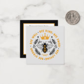 かわいい勇気付けられるビー追加気持ち ノートカード (正面/裏面インサイチュ)