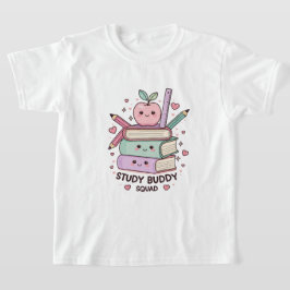かわいい勉強仲間スクール用品 Tシャツ