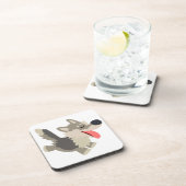 かわいい動きのない漫画の狼コースターセット コースター (右側)