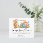 かわいい動くアナウンスカボンプキンハウス ポストカード (スタンド正面)