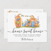 かわいい動くアナウンスカボンプキンハウス ポストカード (正面/裏面)