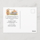 かわいい動くアナウンスカボンプキンハウス ポストカード (裏面)