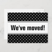 かわいい動くポストカードと水玉模様 案内ポストカード (正面/裏面)