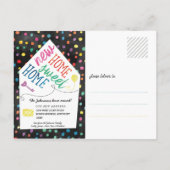 かわいい動く告知はがき(写真付き) 案内ポストカード (裏面)