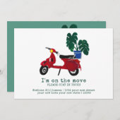 かわいい動く告知 |新しいアドレス 案内状 (正面/裏面)