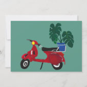 かわいい動く告知 |移動中 案内状 (裏面)