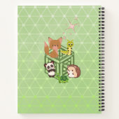 かわいい動物がいっぱい スケッチブック ノートブック (裏面)