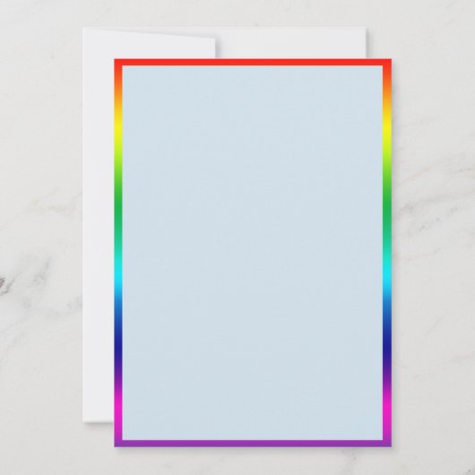 かわいい動物が付いているクールな虹の男の子のベビーシャワー 招待状 (裏面)