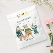 かわいい動物たちが曲がる フェイバーバッグ (封をした状態)